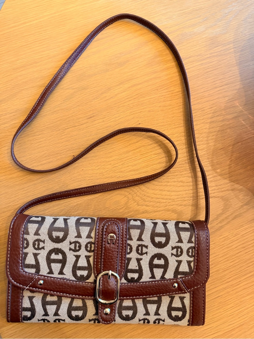 Vintage Aigner Crossbody Wallet